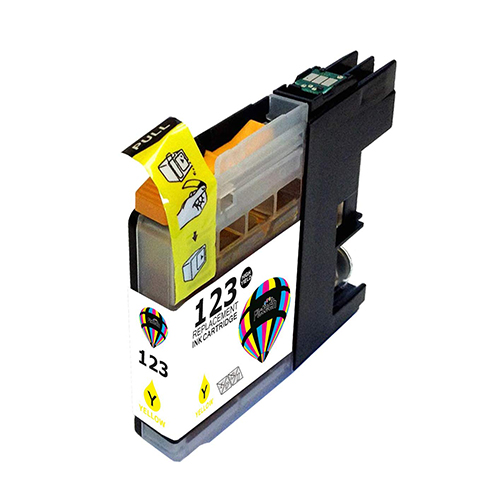 TINTEIRO COMPATÍVEL BROTHER LC-123YBP AMARELO
