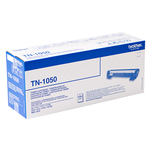 TONER ORIGINAL BROTHER TN-1050 PRETO 1000 PÁGINAS