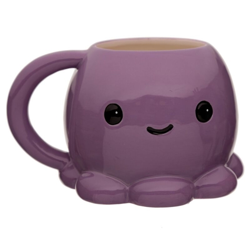 Caneca Adoramals com Asa Moldada em Forma de Polvo