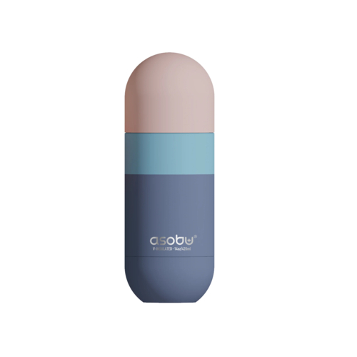 Garrafa Térmica Asobu Orb Bottle Azul Pastel 400ml