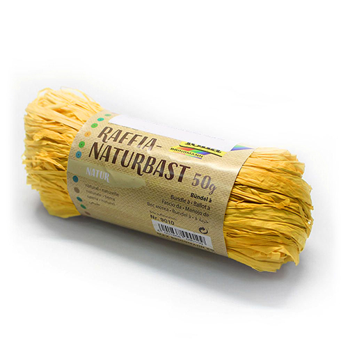 NOVELO FIO RÁFIA FOLIA NATURAL 50GR BANANA 9012