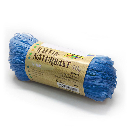 NOVELO FIO RÁFIA FOLIA NATURAL 50GR AZUL ESCURO 9036