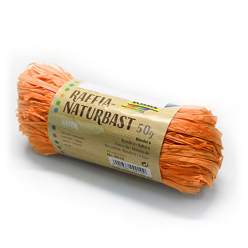 NOVELO FIO RÁFIA FOLIA NATURAL 50GR LARANJA 9040