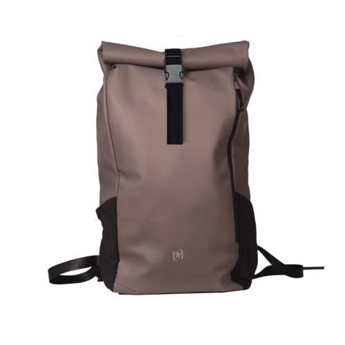 Mochila Oxford Identity Roll-Top Castanho