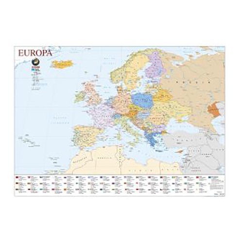 MAPA DA EUROPA PORTO EDITORA PLASTIFICADO 805X1115CM 32174