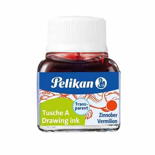 TINTA CHINA PELIKAN 523 VERMELHA 201525 FRASCO 10ML