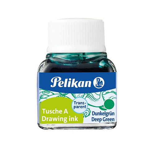 TINTA CHINA PELIKAN 523 VERDE 201566 FRASCO 10ML