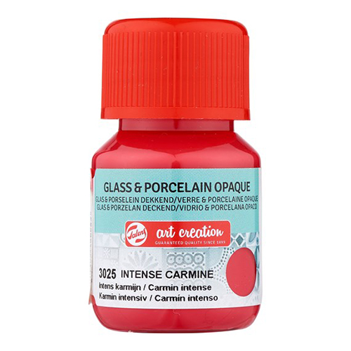 TINTA VITRAL PORCELANA OPACO TALENS 30ML CARMIM INTENSO 3025