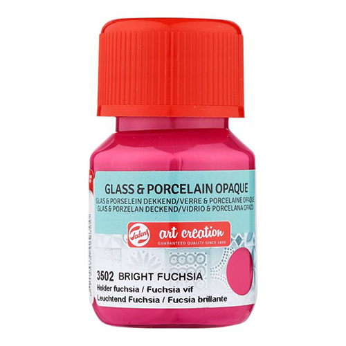 TINTA VITRAL PORCELANA OPACO TALENS 30ML FÚCSIA BRILHANTE 3502
