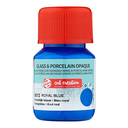 TINTA VITRAL PORCELANA OPACO TALENS 30ML AZUL REAL 5013