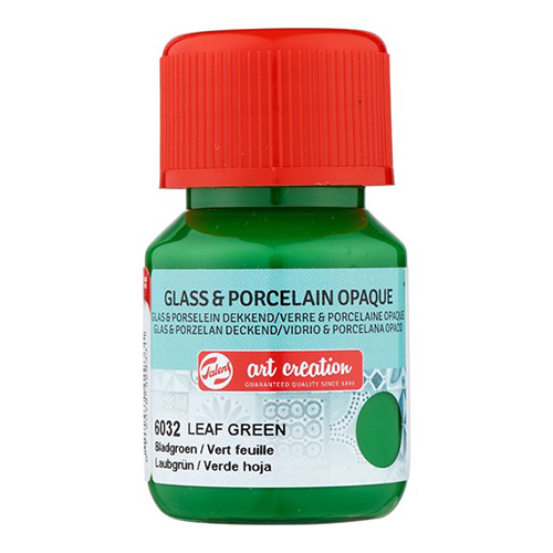 TINTA VITRAL PORCELANA OPACO TALENS 30ML VERDE FOLHA 6032