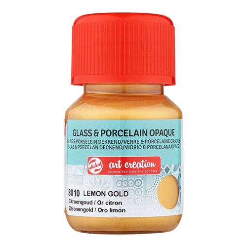 TINTA VITRAL PORCELANA OPACO TALENS 30ML OURO LIMÃO 8010