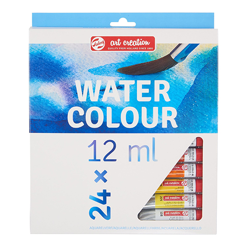 CAIXA 24 TUBOS TINTA AGUARELA TALENS ART CREATION 12ML 9022024M