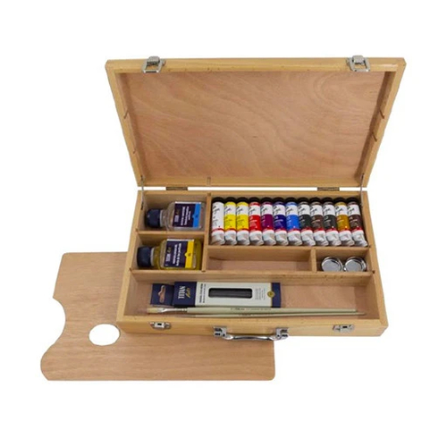 Kit Pintura Óleo Titan Arts Goya 12x20ml + Acessórios 193802001