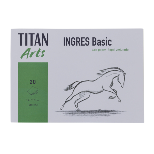 BLOCO 20 FOLHAS PAPEL INGRES TITAN ARTS A4+ 108G