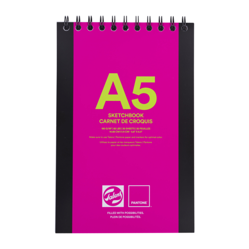 BLOCO DESENHO TALENS PANTONE SKETCHBOOK ESPIRAL A5 FSCM70