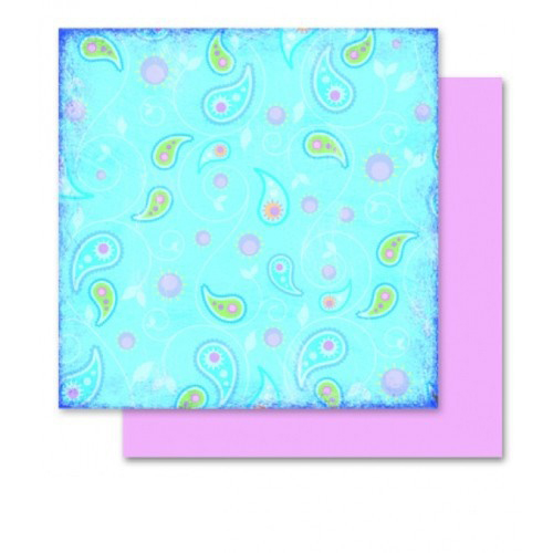 BLISTER COM 5 FOLHAS PAPEL DESIGN 190G 30,5X30,5CM FLORES 10104