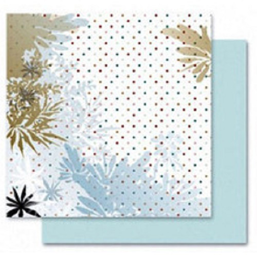 BLISTER COM 5 FOLHAS PAPEL DESIGN 190G 30,5X30,5CM FLORES 10111