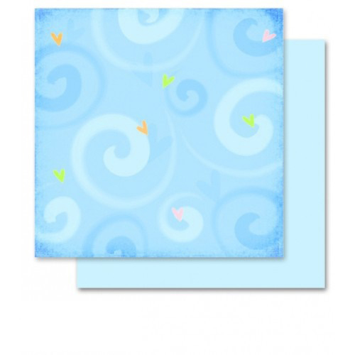 BLISTER COM 5 FOLHAS PAPEL DESIGN 190G 30,5X30,5CM ROMÂNTICO 10301