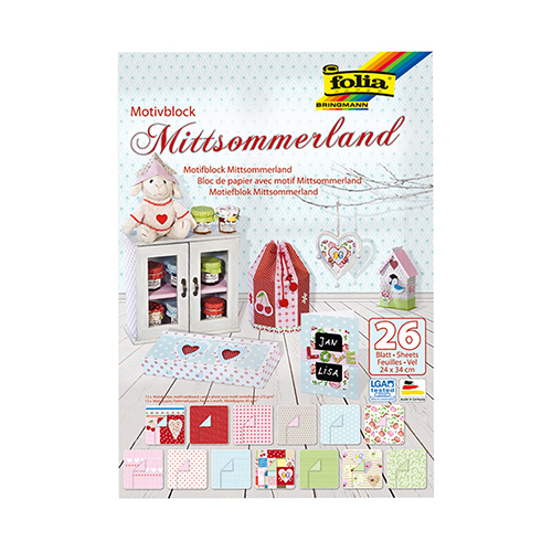 BLOCO 26 FOLHAS 24X34CM MOTIVBLOCK FOLIA MEU VERÃO 46849