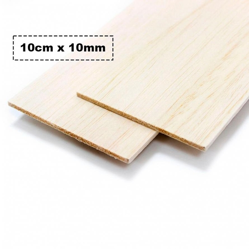 TÁBUA DE MADEIRA DE BALSA 100CM 100X10MM