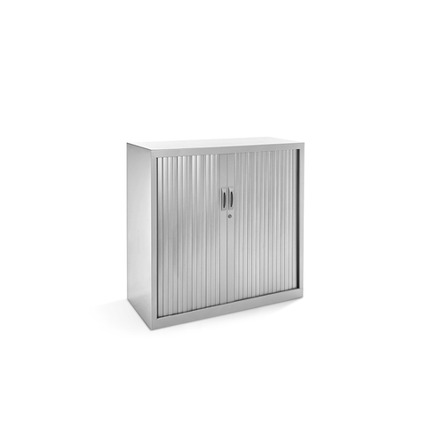 Armário Metal Com Portas Persiana Rocada 1506AC10 Cinza (102x105x45cm)