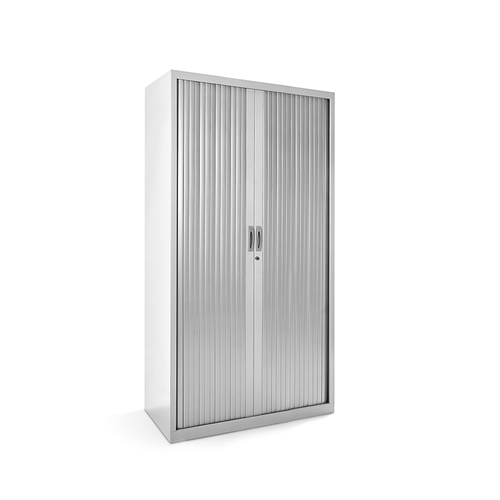 Armário Metal Com Portas Persiana Rocada 1507AC10 Cinza (102x198x45cm)