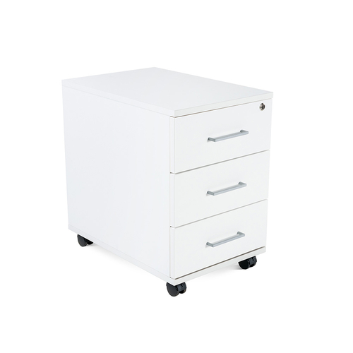 MOVEL ROCADA COM 3 GAVETAS 4003AW04 BRANCO