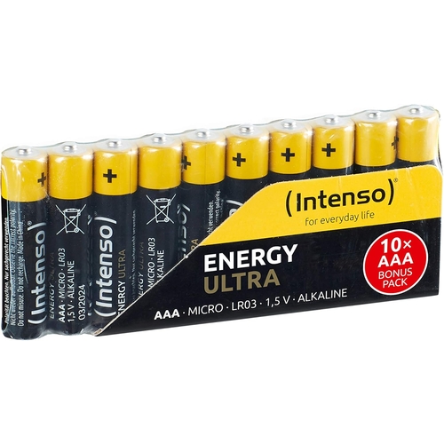 Pilha Alcalina AAA LR03 1,5v Intenso - 10 Unidades