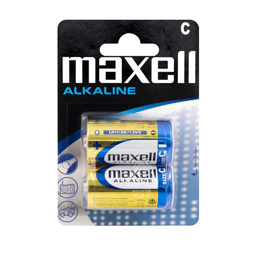 BLISTER 2 PILHAS ALCALINAS C LR14 1,5V MAXELL